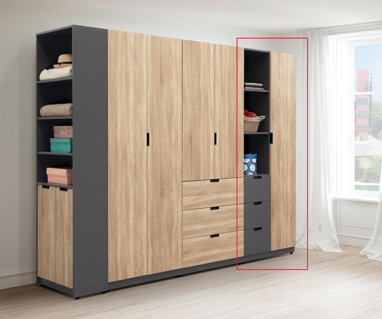 奧利佛2.5尺小三抽衣櫥